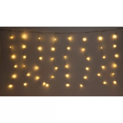 KALĖDINĖS EGLUTĖS GIRLIANDA ŠVIESTUVAS-UŽDENGA LAUKUI/VIDUI 400 LED WW 200X200CM SU NUOTOLINIO VALDYMO PILTELIU ŠILTAI BALTA