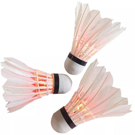 ENERO LED plunksninis badmintono volanėlis, 3 vnt.
