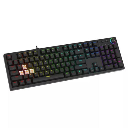 SAVIO MECHANINĖ KLAVIATŪRA STYX OUTEMU BROWN HOT SWAP RGB