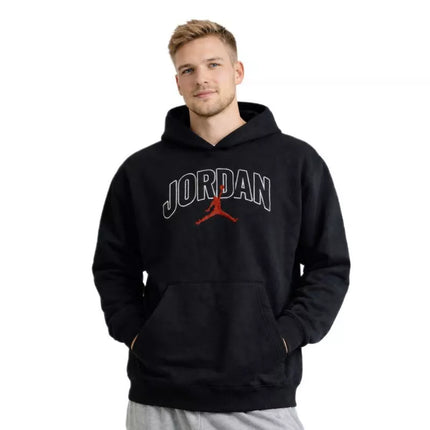 Air Jordan Brooklyn Fleece Vyriškas Džemperis su Gobtuvu Juodas - IB7241-010
