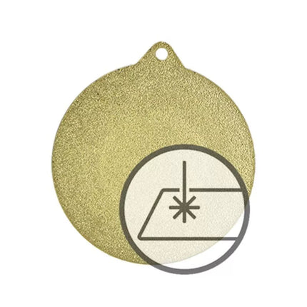 Medal with engraving on laminate