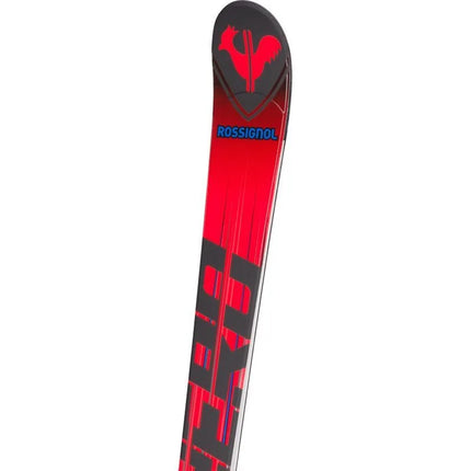 ROSSIGNOL HERO Athlete GS PRO (R21) skis + LOOK NX7 GW B73 bindings Black Hot Red