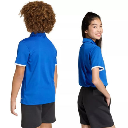 adidas Entrada 26 vaikiški polo marškinėliai mėlyni JZ6625