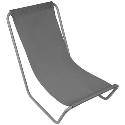 FOLDABLE GARDEN AND BEACH CHAIR AND BAG GREY ENERO CAMP
