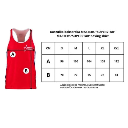 MASTERS SUPERSTAR bokso marškinėliai