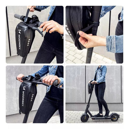 Wozinsky Waterproof Scooter Handlebar Bag 3L Black (WSB4BK)