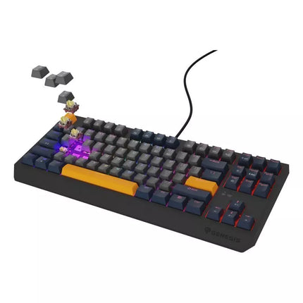 GENESIS Thor 230 TKL žaidimų klaviatūra USB QWERTY Anglų Kalba Mėlyna