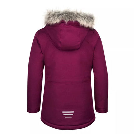 Trollkids Girls Oslo Coat XT winter jacket with hood, pink (180-229)