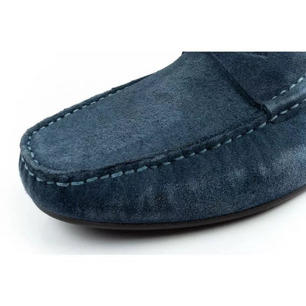 Wrangler men's shoes Maifield Suede moccasins, navy blue