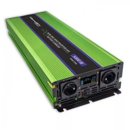 QOLTEC MONOLITH ĮTAMPTIES KEITIKLIS | AKUMULIATORIŲ ĮKROVIMAS | UPS | 2500W | 5000W | 12V Į 230V | GRIEŽTAS SINUSAS | LCD