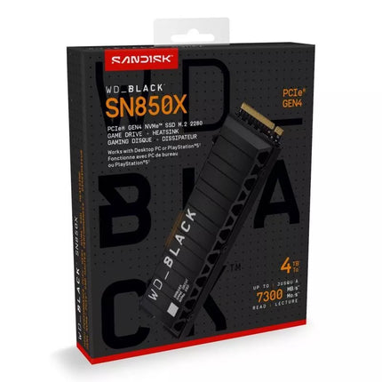 WD Black SN850X 4TB M.2 NVMe WDS400T2XHE SSD