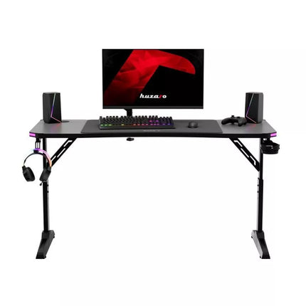 Huzaro Hero 3.6 RGB Juodas žaidimų stalas