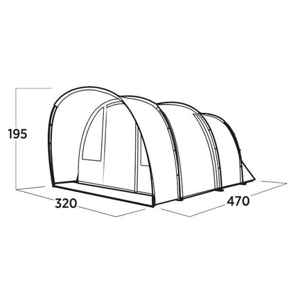 Easy Camp Skarvan 5 Blue Tunnel Tent