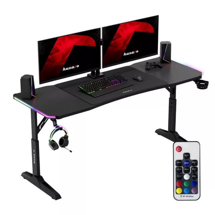 Huzaro Hero 4.6 RGB Juodas žaidimų stalas