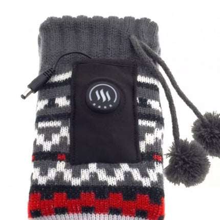 GLOVII HEATED POWER BANK SLIPPERS UNI SIZE (36-43), NORWEGIAN PATTERN, BATTERIES AND CHARGING CABLE INCLUDED, GOBM