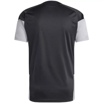 Vyriški adidas Tiro 26 varžybų treniruočių marškinėliai, juodi, pilki ir balti JX4254