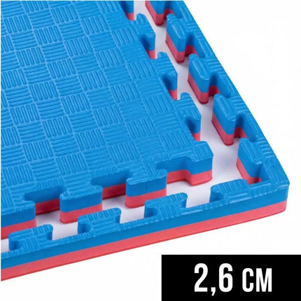 Treniruočių kilimėlis su saugos sertifikatu - Dėlionės tipo 1x1m - Tatami 26mm