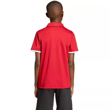 adidas Entrada 26 vaikiški raudoni Polo marškinėliai JZ6626