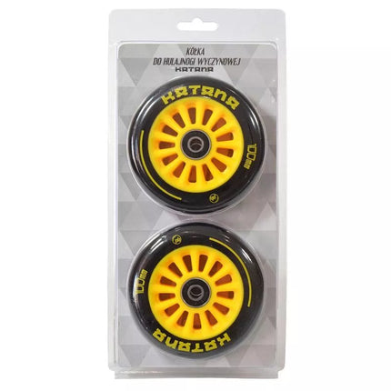 STUNT PB Paspirtuko ratukai 100mm plastikiniai Katana, 2 vnt., geltoni