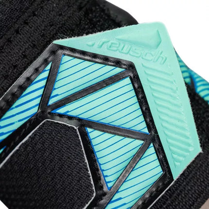 Reusch Attrakt RE:Grip NC Junior goalkeeper gloves black and blue 5672535 7272