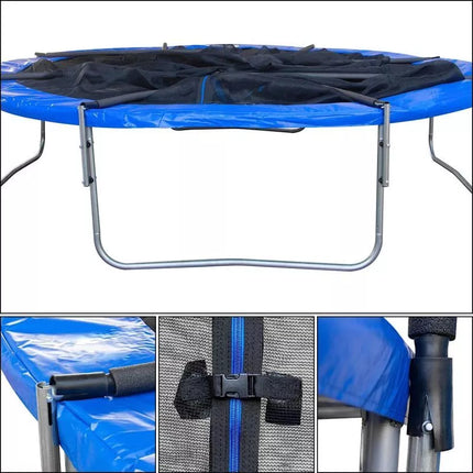 FOLDABLE GARDEN TRAMPPOLINE WITH INNER NET 12FT 366CM ENERO