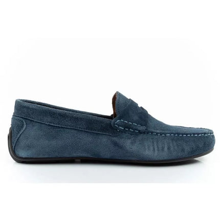 Wrangler men's shoes Maifield Suede moccasins, navy blue