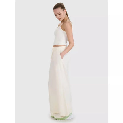 Women's casual wide-leg trousers 4F 4FWSS25TTROF1012-11S