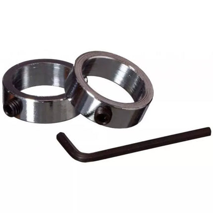 BAR CLAMPS RINGS CHROME SET 2 PCS BEST SPORTING fi30