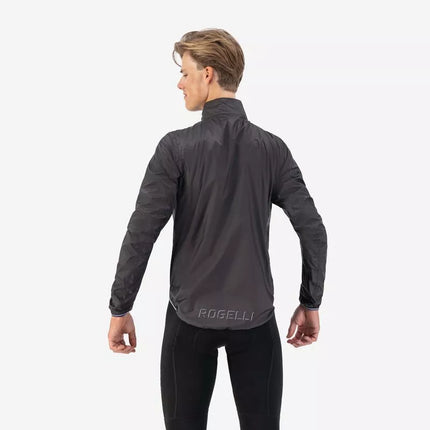 Rogelli ESSENTIAL juoda lietaus striukė XL
