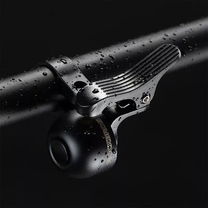 Rockbros 34210007002 dviračio skambutis, skirtas montuoti dešinėje vairo pusėje – juodas