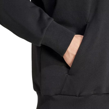 Vyriškas adidas All Szn Fleece Džemperis su Gobtuvu ir Užtrauktuku, Juodas IX1249