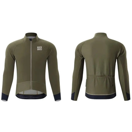 Rockbros YDWT014 Winter Fleece Double Layer Cycling Jacket Size L - Green