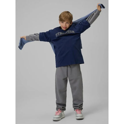 Boy's loose T-shirt with print 4F 4FJRSS26TTSHM3465-31S