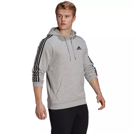 Adidas Essentials flisinis džemperis su kapišonu ir 3 juostelėmis M GK9084