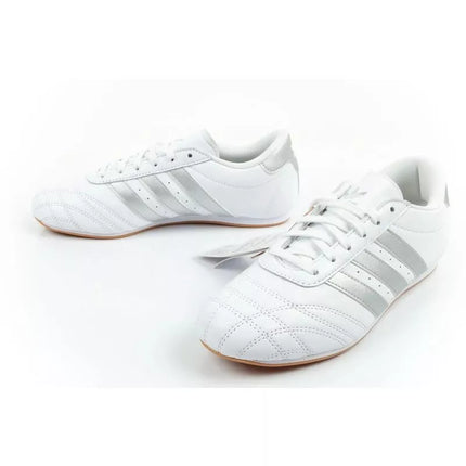 Adidas women's sports shoes Taekwondo Lace white fashionable leather