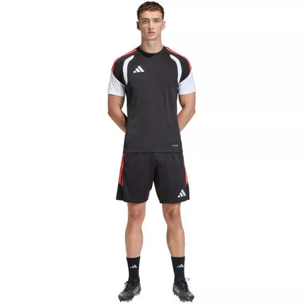 Vyriški adidas Tiro 26 League treniruočių šortai Juodi ir Raudoni JY9716
