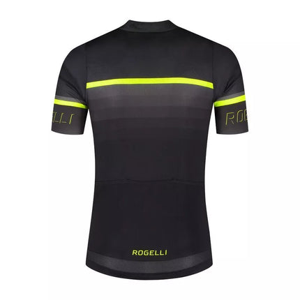 Marškinėliai Rogelli HERO II Juodi-fluorescenciniai XL