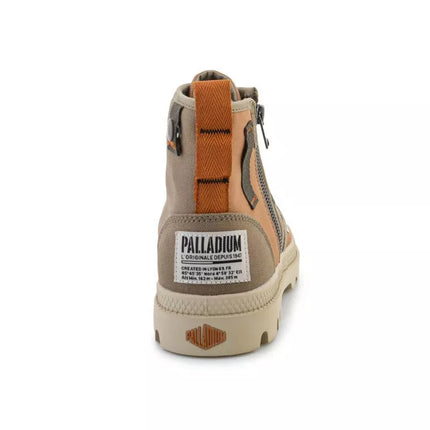 Palladium Men's Pampa Detroit Zip SU 04612-961-M Dusky Green/Brown