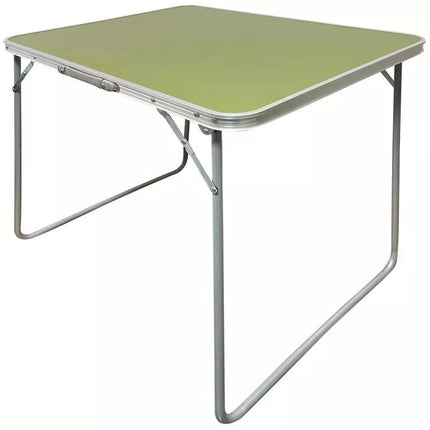 FOLDABLE CAMPING TABLE 80X60X70CM AND 2 CHAIRS GREEN