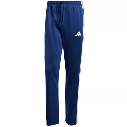 Men's adidas 3-Stripes Tricot Regular Fit Open Hem Pants Blue JI8803
