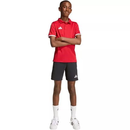 adidas Entrada 26 vaikiški raudoni Polo marškinėliai JZ6626