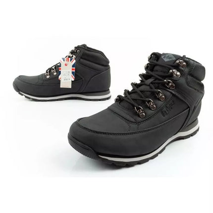 Lee Cooper men's winter hiking ankle boots black