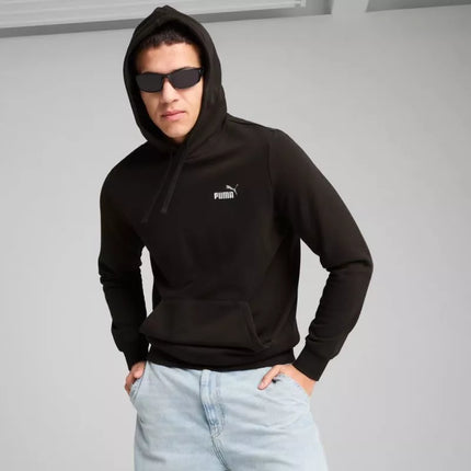 Men's Puma ESS 2 Color Small No. 1 Logo Hoodie Black 684719 01
