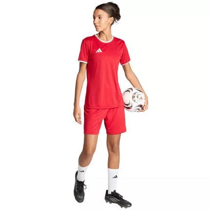 adidas Entrada 26 women's shorts red JZ2536