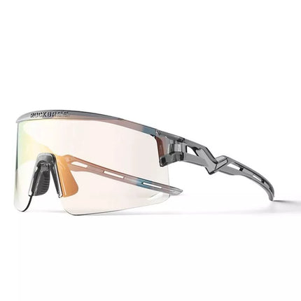 Rockbros Photochromic Cycling Glasses with UV Protection and Corrective Insert - Transparent Black