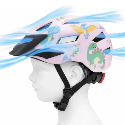 Wozinsky Children's MTB Bike Helmet with Detachable Visor XS - Pink