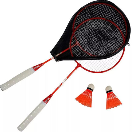 BADMINTON SET IN RED ORANGE ENERO 105 CASE