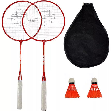 BADMINTON SET IN RED ORANGE ENERO 105 CASE