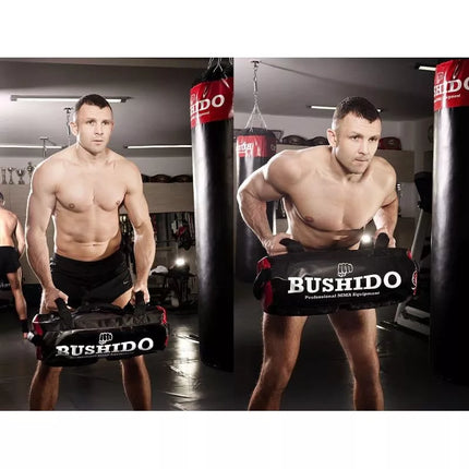SMĖLIO MAIŠAS BUSHIDO, SMĖLIO KREPŠYS, KRYŽMINĖMS TRENIRUOTĖMS, FITNESAS 35 KG