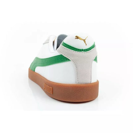 Puma Club II Era men's sports shoes sneakers leather white gray green